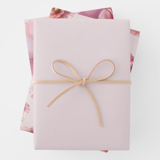  Pink Wedding  Geschenkpapier Set (Beispiel)