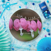 Pink Wedding Hearts Pappteller (Party)