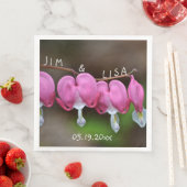 Pink Wedding Hearts Serviette (Beispiel)