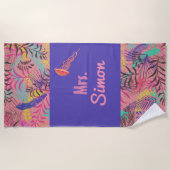 Pink Wedding Mrs. Strandtuch (Vorderseite)