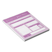 Pink Wedding Planning Notepad Notizblock (angewinkelt)