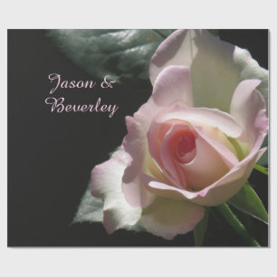 Pink Wedding Rose Geschenkpapier