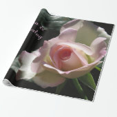 Pink Wedding Rose Geschenkpapier (Ungerollt)