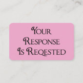 Pink Wedding RSVP QR Code Response Brautparty Begleitkarte (Rückseite)