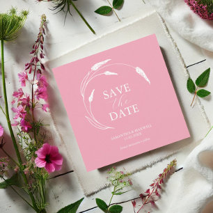 Pink Wedding Save the Date Vorlagen