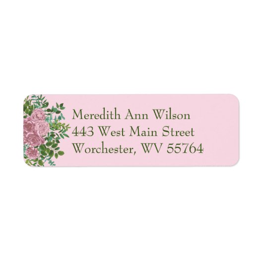 Pink Wedel Pastel Vintag Light Floral Rose (Vorne)