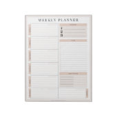 Pink Weekekly Planner Notepad Notizblock (Rotiert)