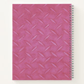 Pink Weightlift Barbell Workout Gym Log Notizblock (Rückseite)