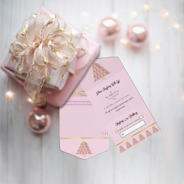 Pink Weihnachten All in One Christmas Event Einlad All In One Einladung