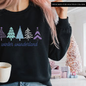 PINK WEIHNACHTEN Boho Weihnachtsbaum Frohe Weihnac Sweatshirt