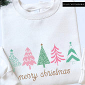 PINK WEIHNACHTEN Boho Weihnachtsbaum Frohe Weihnac Sweatshirt
