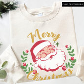 PINK WEIHNACHTEN Custom Vintag Weihnachten Heilige Sweatshirt