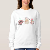 PINK WEIHNACHTEN Custom Vintage Weihnachtsfamilie Sweatshirt (Vorderseite)