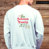 PINK WEIHNACHTEN Custom Vintage Weihnachtsfamilie Sweatshirt