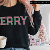 PINK WEIHNACHTEN Frohe Weihnachts Custom Text Nied Sweatshirt