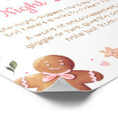 Pink Weihnachten Kleines Keks Späte Nacht Windeln Poster (Ecke)