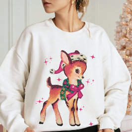 PINK WEIHNACHTEN Niedlich Retro Reindei Holiday Sp Sweatshirt