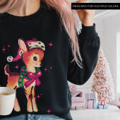 PINK WEIHNACHTEN Niedlich Retro Reindei Holiday Sp Sweatshirt