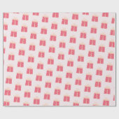 Pink Weihnachten präsentiert Muster Geschenkpapier (Flach)