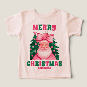 Pink Weihnachten Weihnachtsmann Personalisierter N