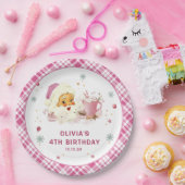 Pink Weihnachts-Cookie Geburtstagsparty Pappteller (Party)