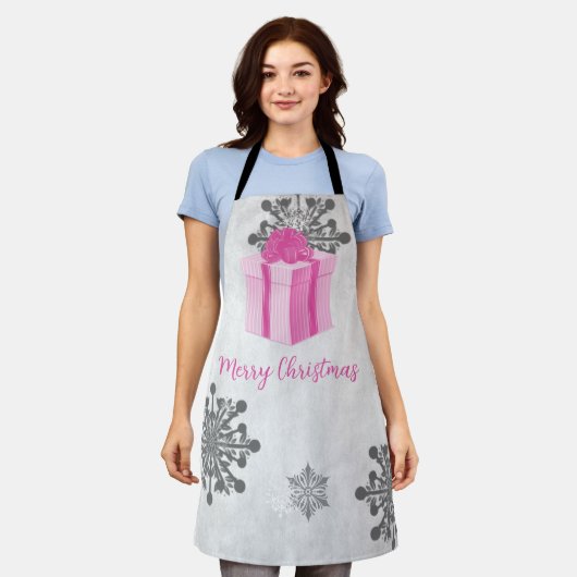 Pink Weihnachts-Geschenk Feiertag Schürze (Getragen)