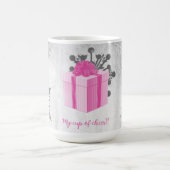 Pink Weihnachts-Geschenk Feiertag Tasse (Mittel)