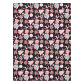 Pink Weihnachts-Ornament Muster 02 Tischdecke (Vorderseite)
