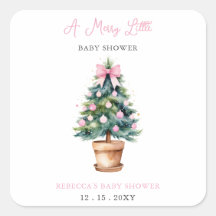 Pink Weihnachtsbaum Merry Little Baby Dusche