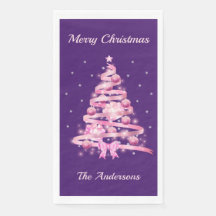 Pink Weihnachtsbaum Name Custom