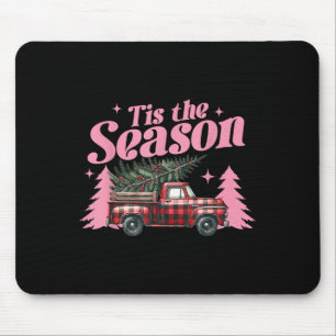 Pink Weihnachtsbaum Vintagen Weihnachten Weihnacht Mousepad