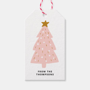 Pink Weihnachtsbaum Weihnachtsgeschenk Geschenkanhänger