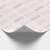 Pink Weihnachtsbaum Wrapping Paper Geschenkpapier (Ecke)