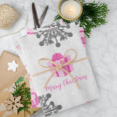 Pink Weihnachtsgeschenk Wrapping Paper Sheets Geschenkpapier Set