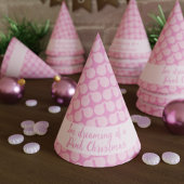 Pink Weihnachtsgeschmuck Pattern Feiertag Party Ha Partyhütchen