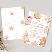 Pink Weihnachtskochgeschirr Kinderdusche Einladung