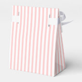 Pink, weiß gestreiftes Muster, kundenspezifische H Geschenkschachtel (Rückseite)