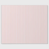 Pink-weiß gestrichene Babystreifen Geschenkpapier (Flach)