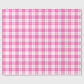 Pink-weiß Kariertes Musterpapier Geschenkpapier (Flach)