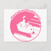 pink-weiß postkarte (Vorderseite)