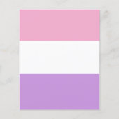 Pink, weiß und Lavendel Flyer (Vorne)