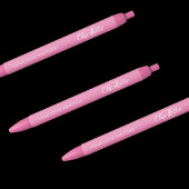 Pink-weiße benutzerdefinierte Monogramm-Namensschr Kugelschreiber