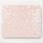 Pink-weiße Blasen-Polka-Punkte Mousepad (Vorne)