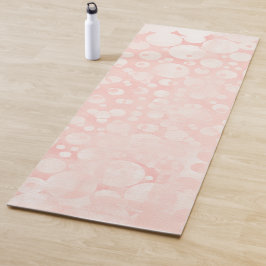 Pink-weiße Blasen Polka Punkte Yoga Mat Yogamatte