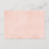 Pink-weiße Blumenbuchanfrage Begleitkarte (Rückseite)