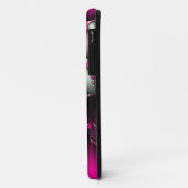 Pink-weiße Fraktal-Gehäuse Case-Mate iPhone Hülle (Hinten/Links)