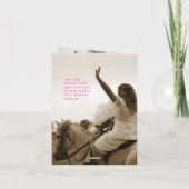 Pink-weiße Keepake-Tribute-Gedichtkarte Dankeskarte (Rückseite)