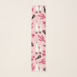 Pink-weiße Lama-Maraca Blumenmuster Schal<br><div class="desc">Dieses niedliche und lustige Muster ist perfekt für die trendige Frau oder Mädchen. Es ist mit handgezeichnet Illustrationen von Bubblegum pink, weiß und schwarz Lamas, gemusterten Maracas und Blume auf einem einfachen, rosa Hintergrund ausgestattet. Es ist anmutig, lustig, spielerisch, einzigartig und cool! ***WICHTIGE ANMERKUNG: Für individuelle Designanfragen wie z.B. passende...</div>