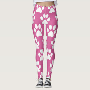 Pink-weiße Pastellmuster Leggings