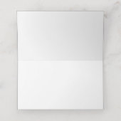 Pink-weiße Plakatwand für Taufe Platzkarte (Innenseite Aufgefaltet)